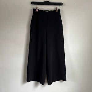 Black high rise culottes